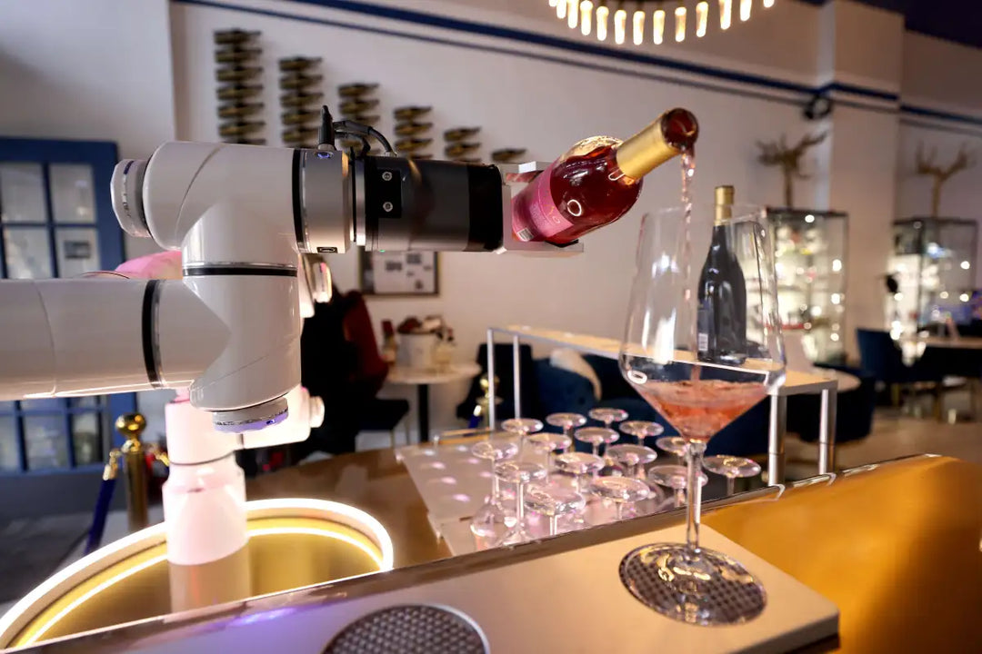 Introducing RobinoVino: The World's First Wine-Serving Robot at Maria Concetto Winery Tasting Salon