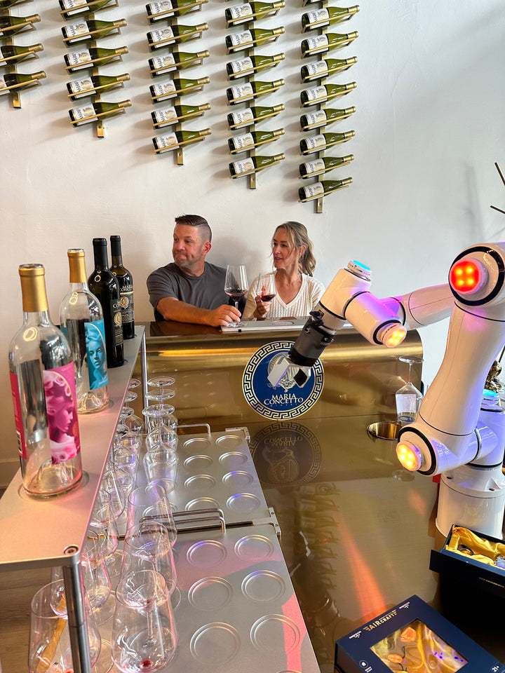 Wine tasting with Robot sommelier - 2 wines: $40