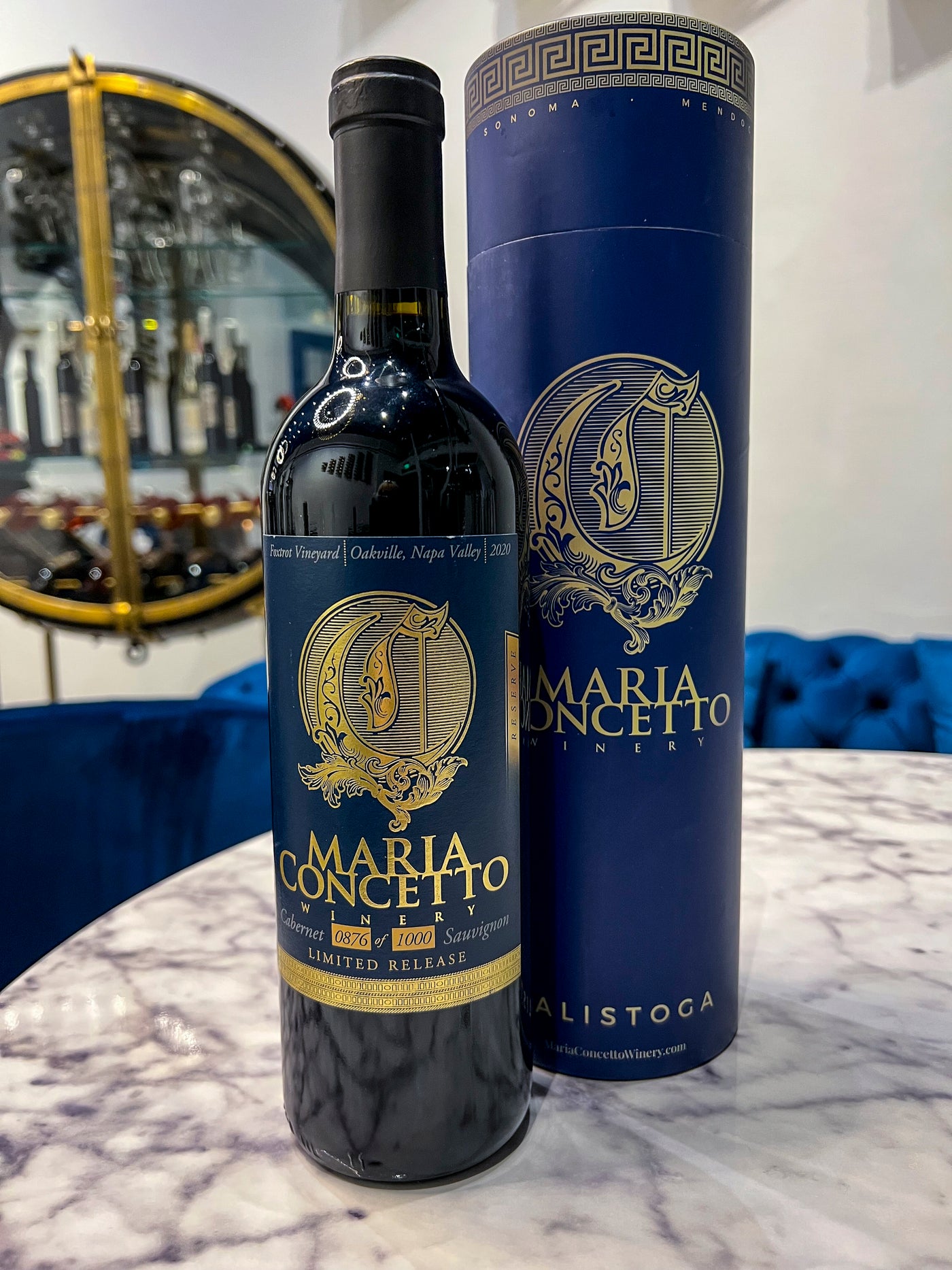 Blue Maria Concetto Winery Gift Box Round One Bottle